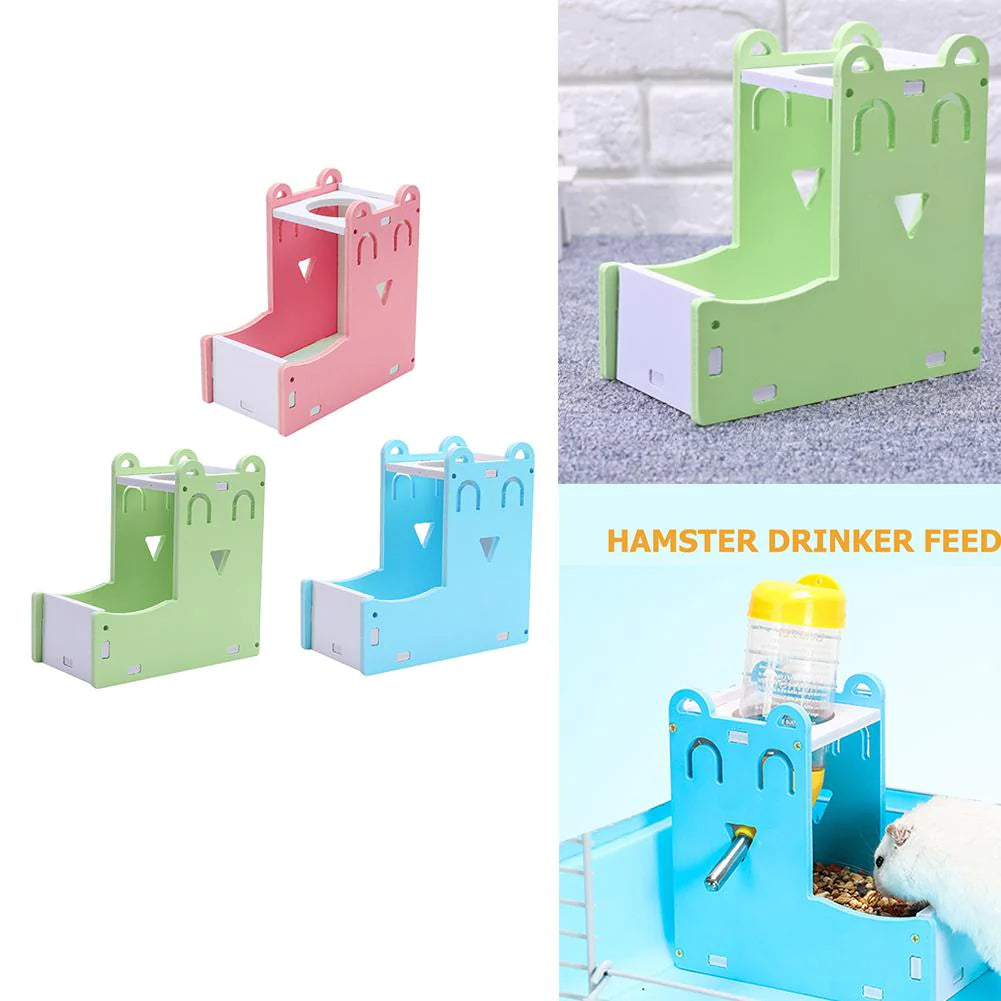 Hamster Automatic Water Fountain Drinker Food Feeder for Hamster Cute Mini Water Feeder Food Bowl Pet Supplies