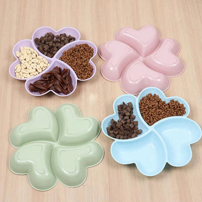 Reusable Cat Bowl Multi-Use Pet Food Feeding Plate 4 in 1 Puppy Feeder BPA Free Safe for Kitten Dog Accessories Миска Для Кошки