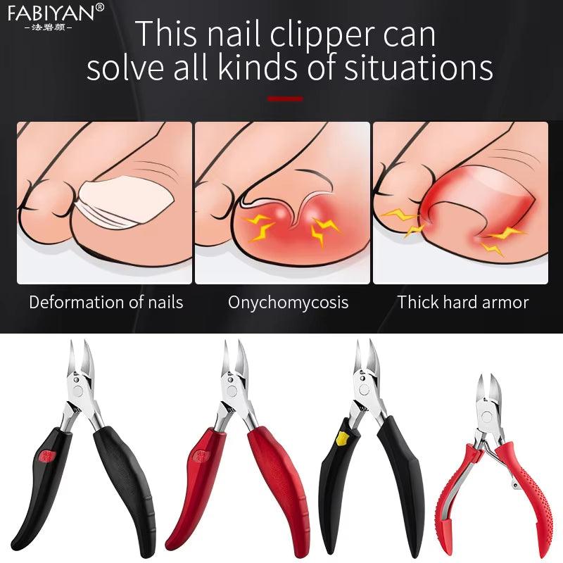 Stainless Steel Toenail Ingrown Nail Art Nipper Scissors Paronychia Dead Skin Remover Trimming Nail Clipper Pedicure Tool